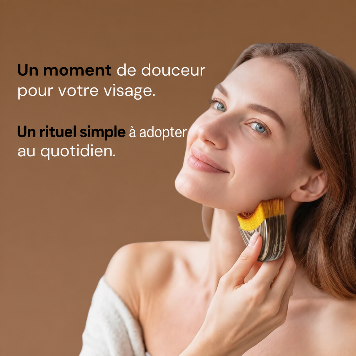 Brosse de massage facial sans marque