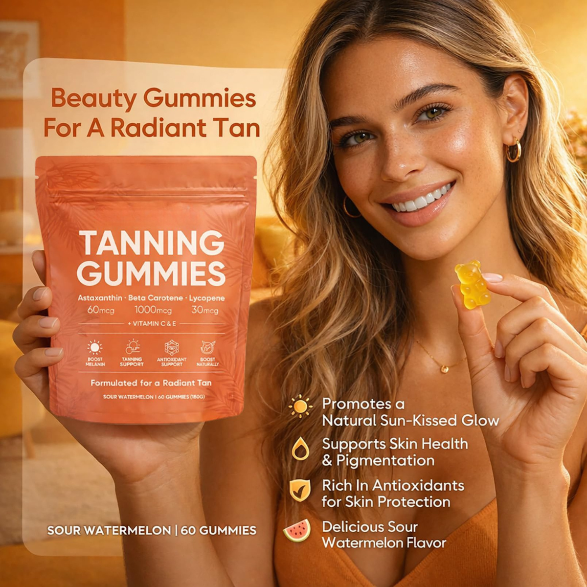 SOLÉRIA™ – Gummies Autobronzants Naturels ☀️