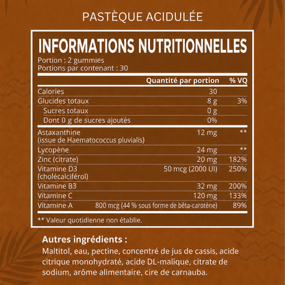 SOLÉRIA™ – Gummies Autobronzants Naturels ☀️